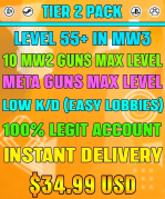 COD MW2 Accounts For Sale 10 Max Guns