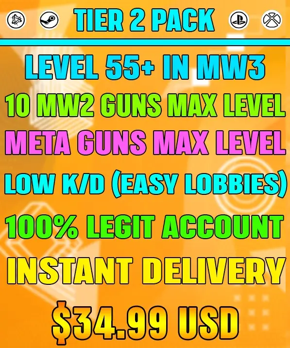 COD MW2 Accounts For Sale 10 Max Guns