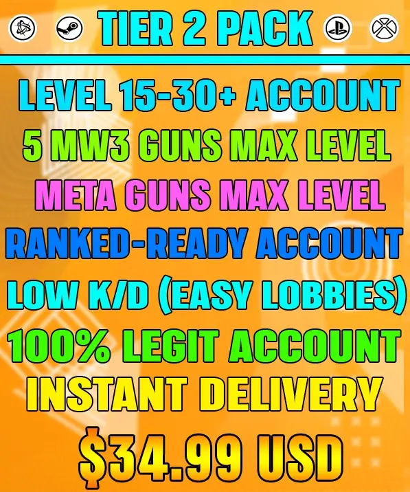 Call of Duty Accounts For Sale Tier 2