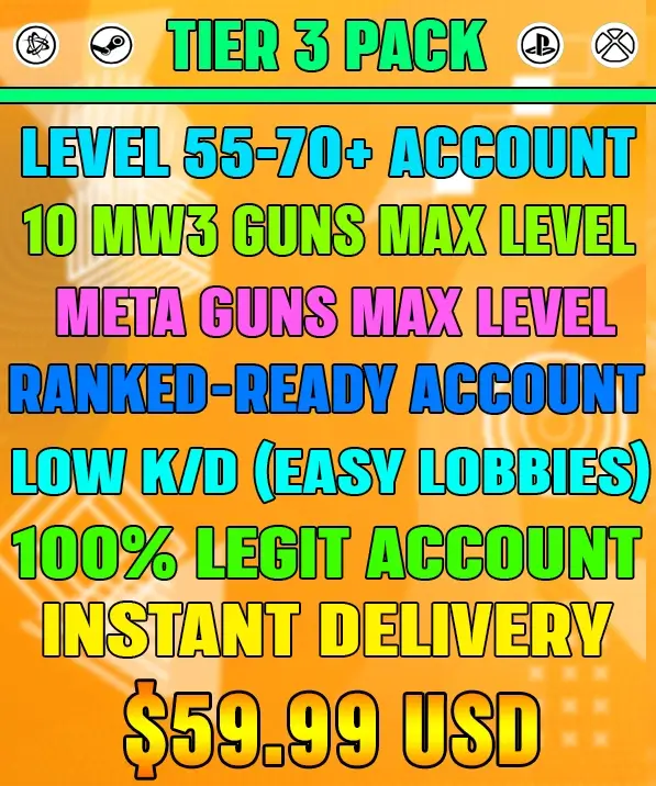 Call of Duty Accounts For Sale Tier 3
