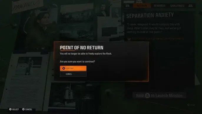 Final Mission and Point of No Return