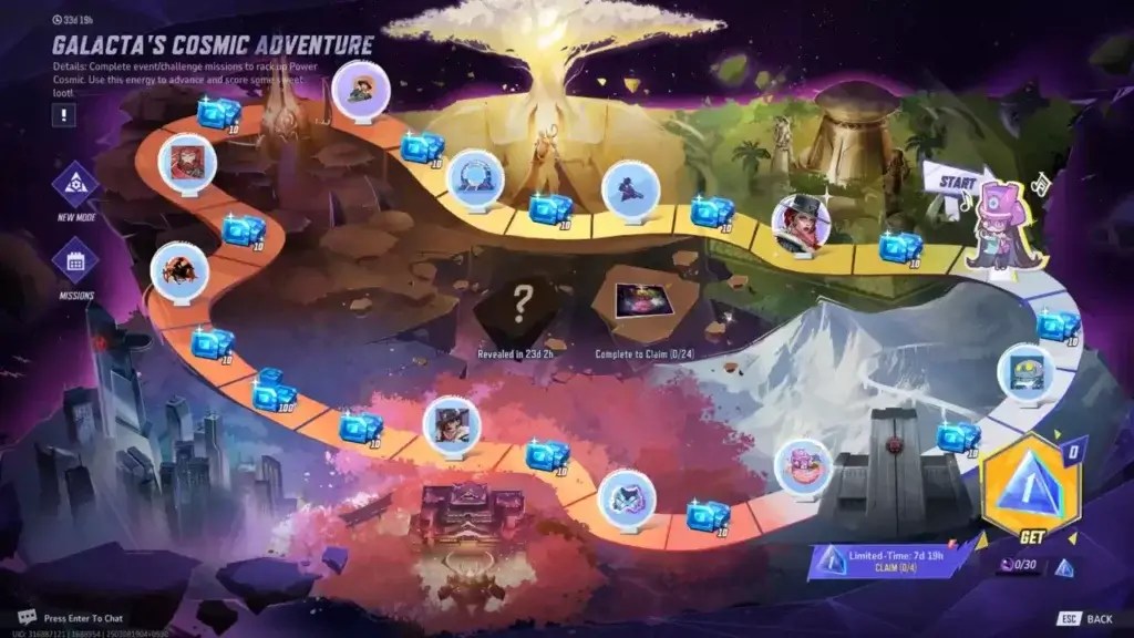 Mystery Reward and Event Timeline