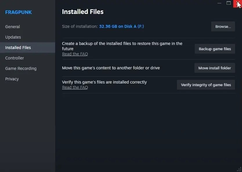 Verify Your Game Files
