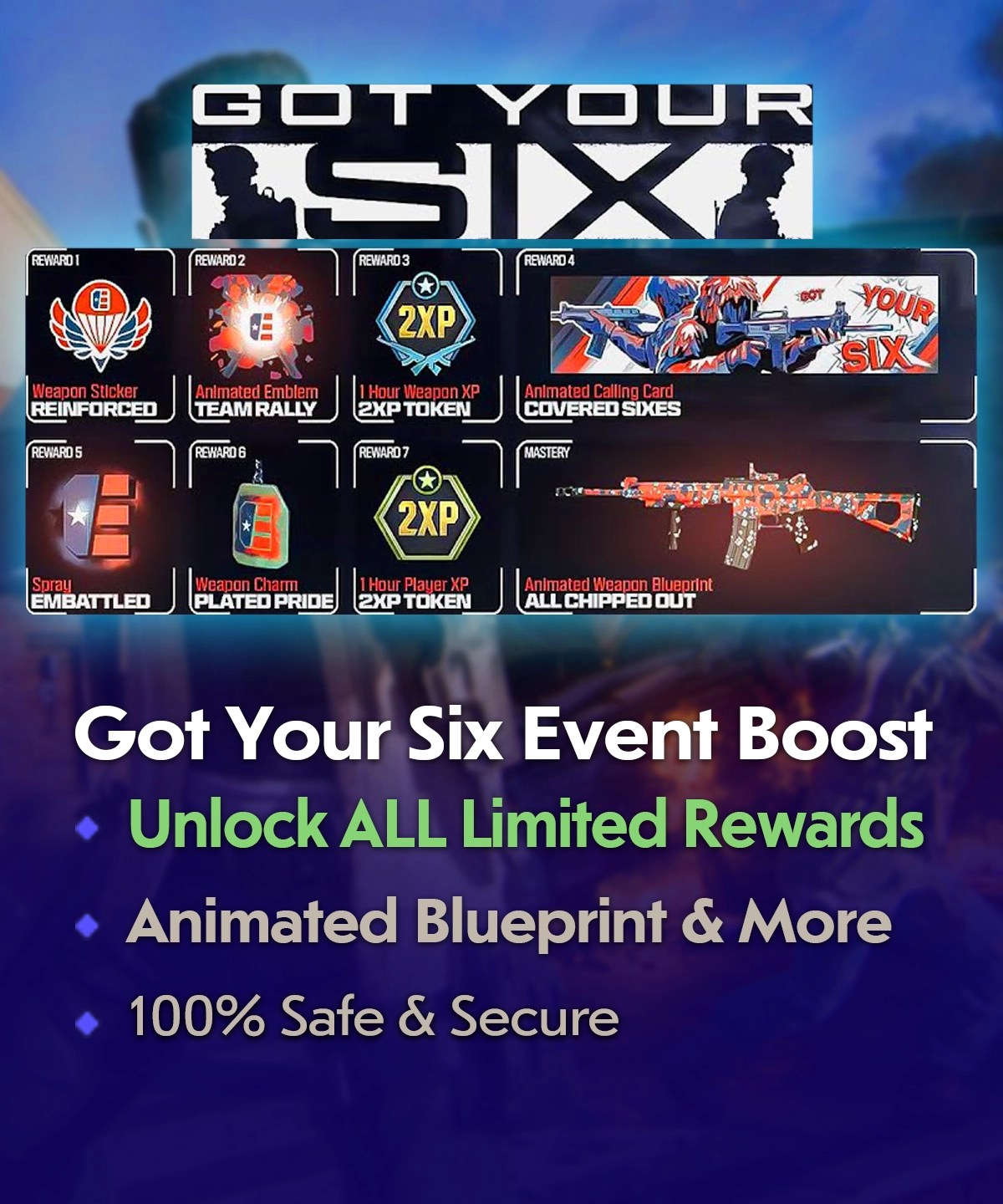 COD BO6 Got Your Six Event Boost